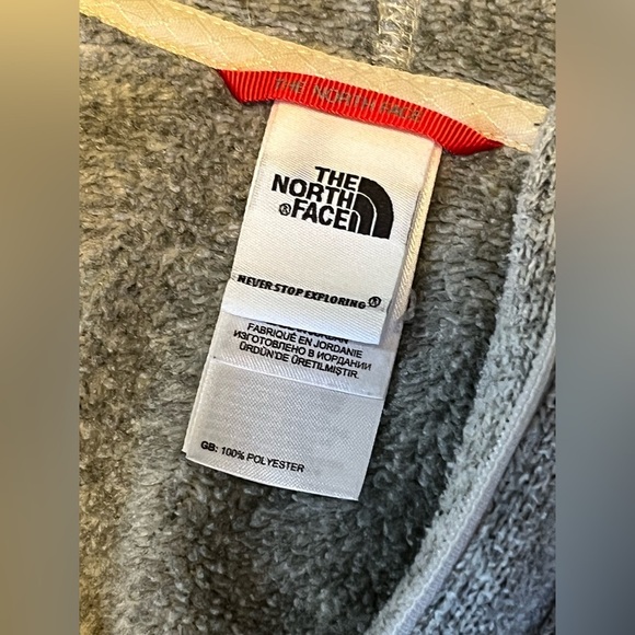 The North Face Gray Hoodie with Buttons Women's Size Medium Winter Cozy - Picture 4 of 5